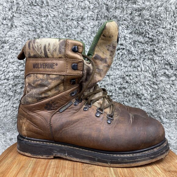 Wolverine Camo Waterproof Hunting Leather Boots - Picture 1 of 10